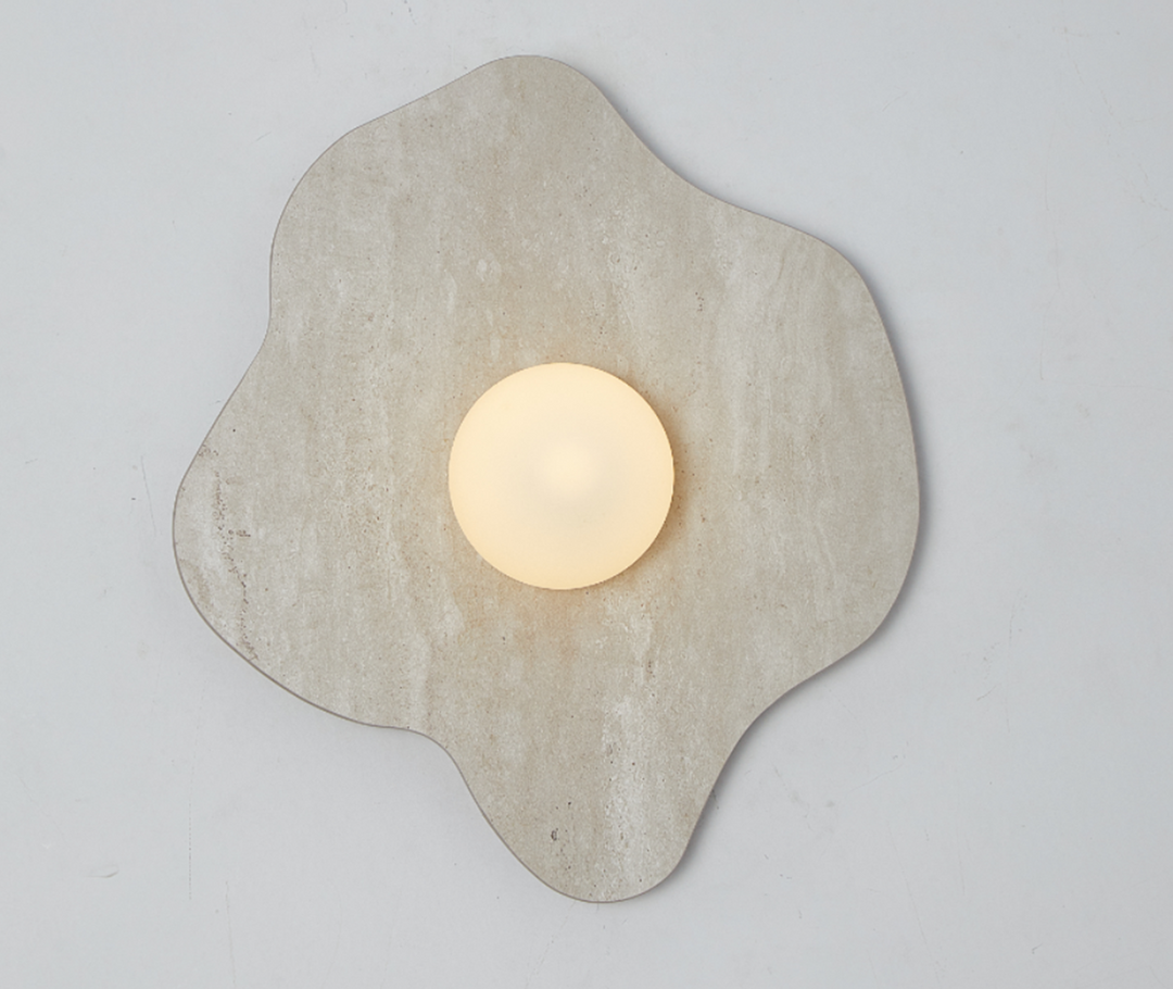 Mavelle Stone Petal Wall Sconce