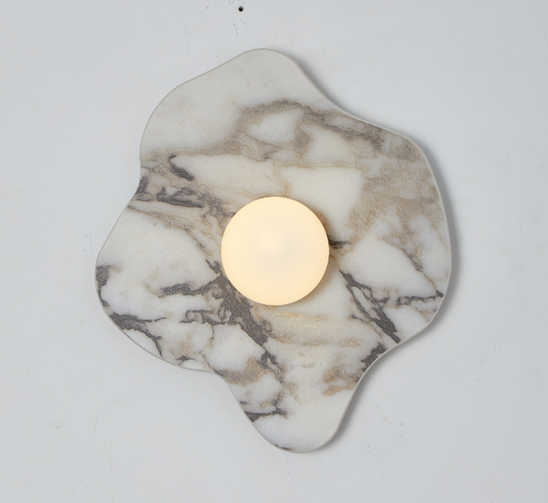 Mavelle Stone Petal Wall Sconce