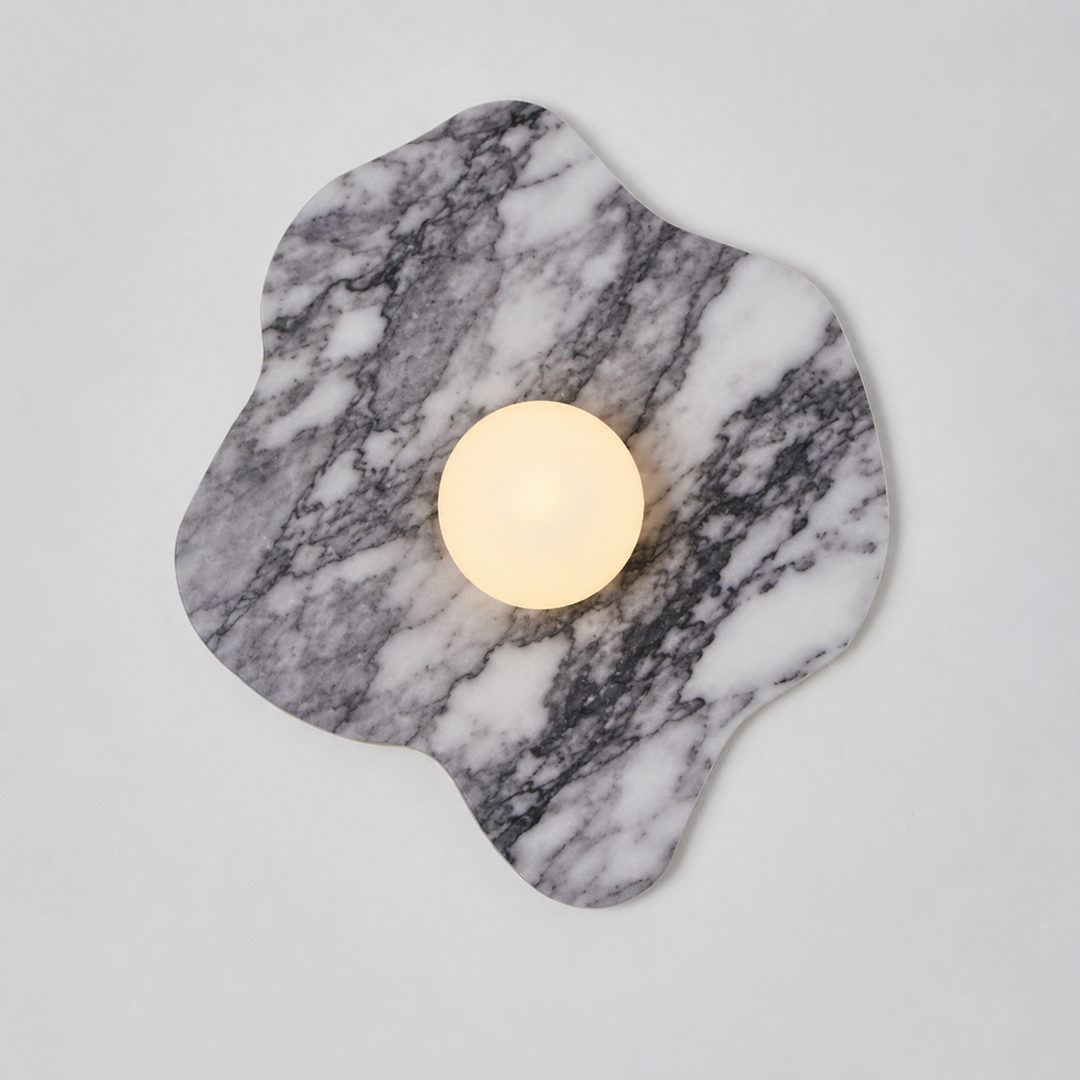 Mavelle Stone Petal Wall Sconce
