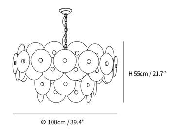 Maytoni Aster Chandelier — Dimension drawings 3