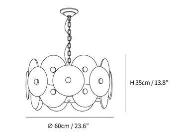 Maytoni Aster Chandelier — Dimension drawings 1