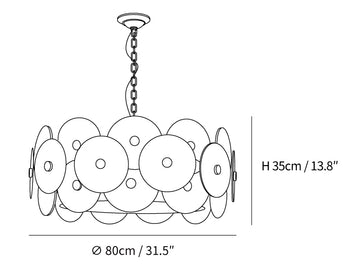 Maytoni Aster Chandelier — Dimension drawings 2