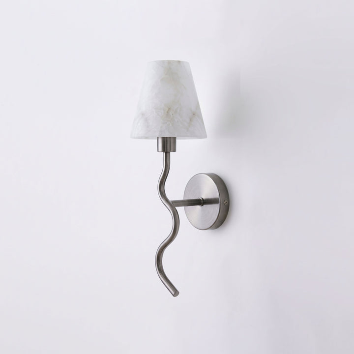 Meander Alabaster Cone Sconce