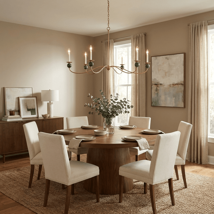 Meander Brass Chandelier - Vakkerlight