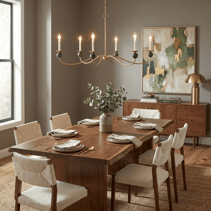 Meander Brass Chandelier - Vakkerlight