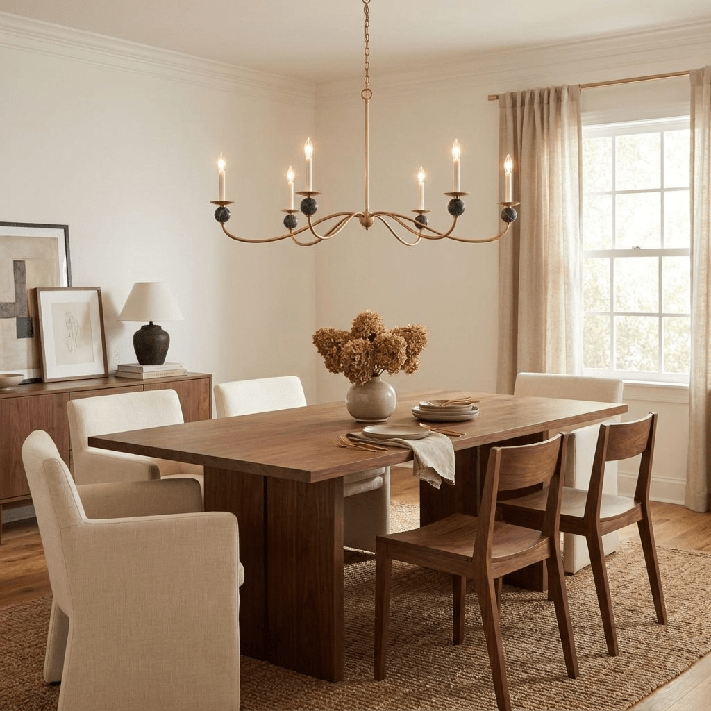 Meander Brass Chandelier - Vakkerlight