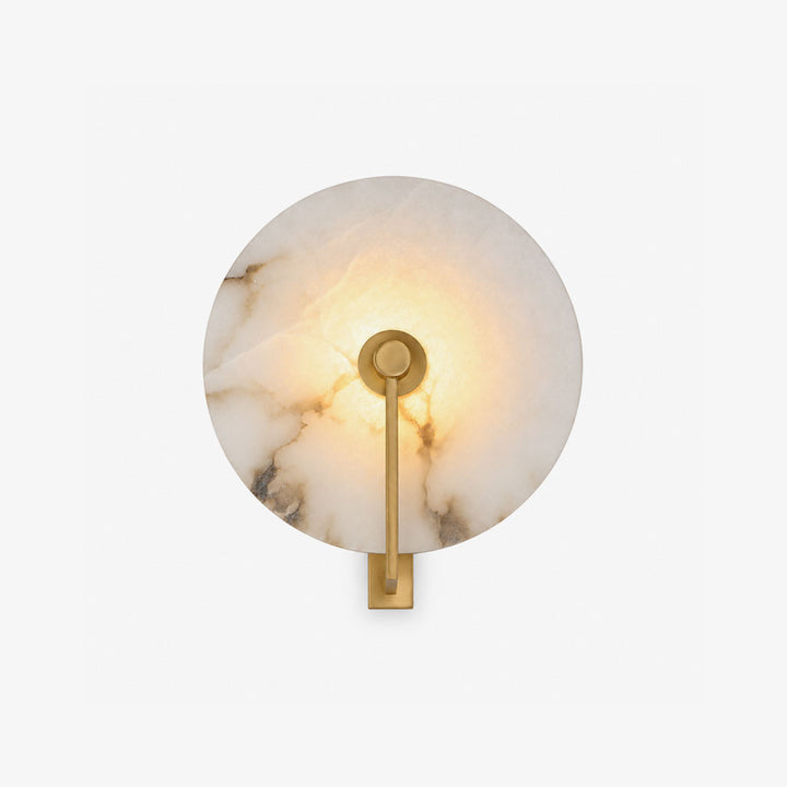 Medallion Alabaster Wall Sconce