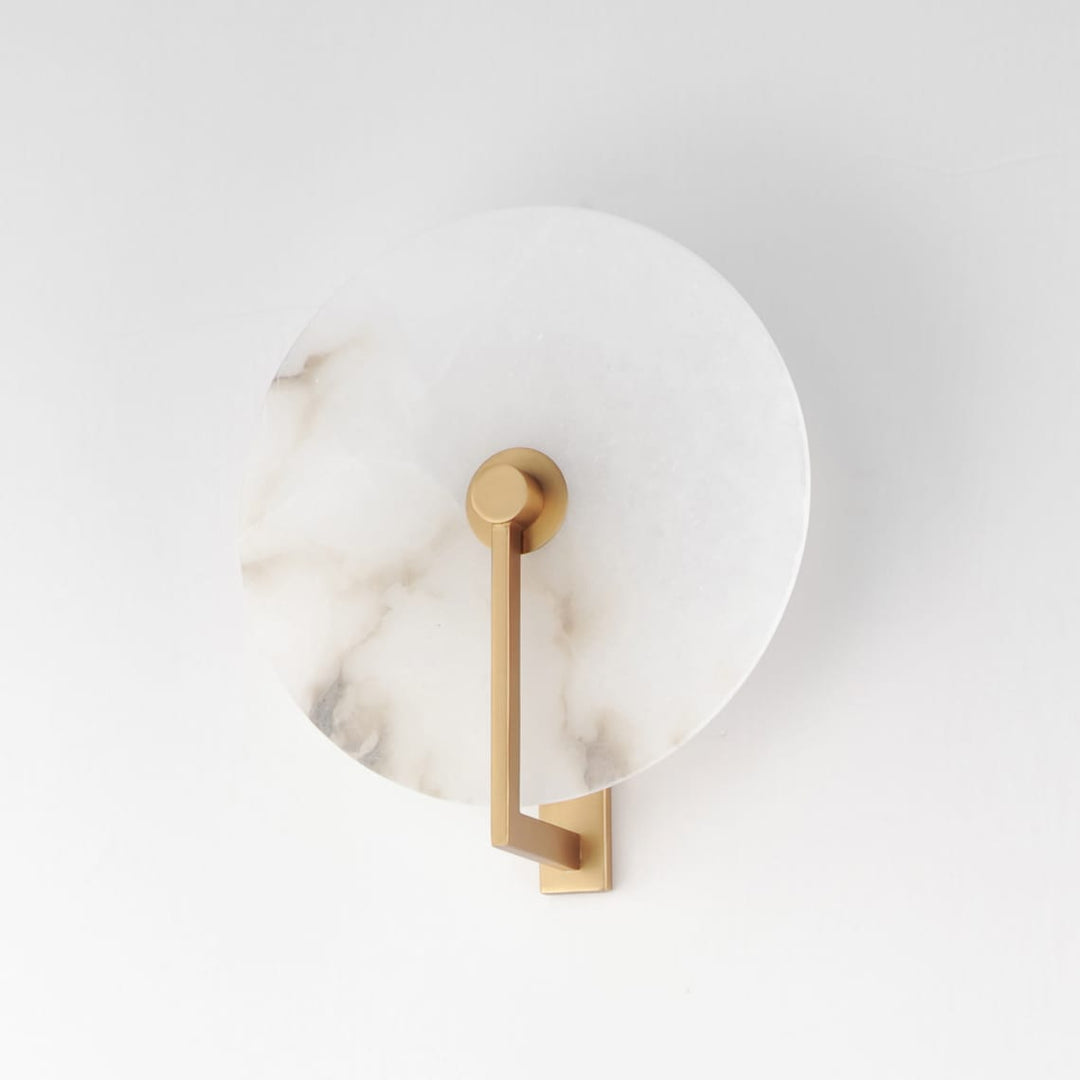 Medallion Alabaster Wall Sconce