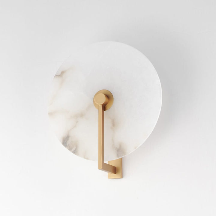 Medallion Alabaster Wall Sconce