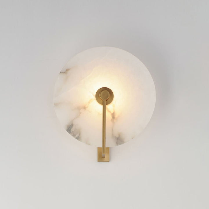 Medallion Alabaster Wall Sconce