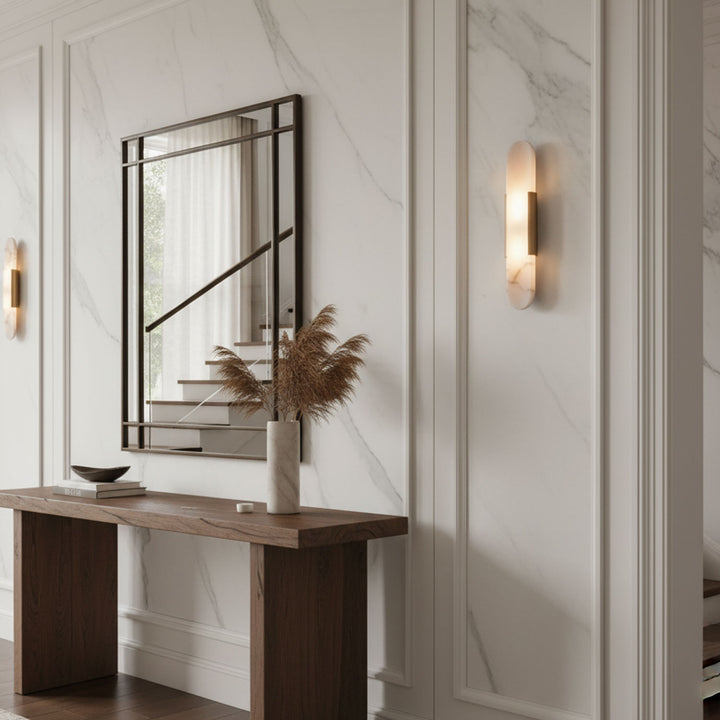 Melange Elongated Alabaster Wall Lamp - Vakkerlight