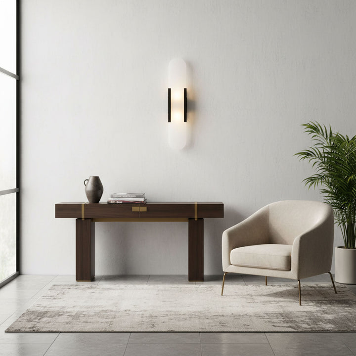 Melange Elongated Alabaster Wall Lamp - Vakkerlight