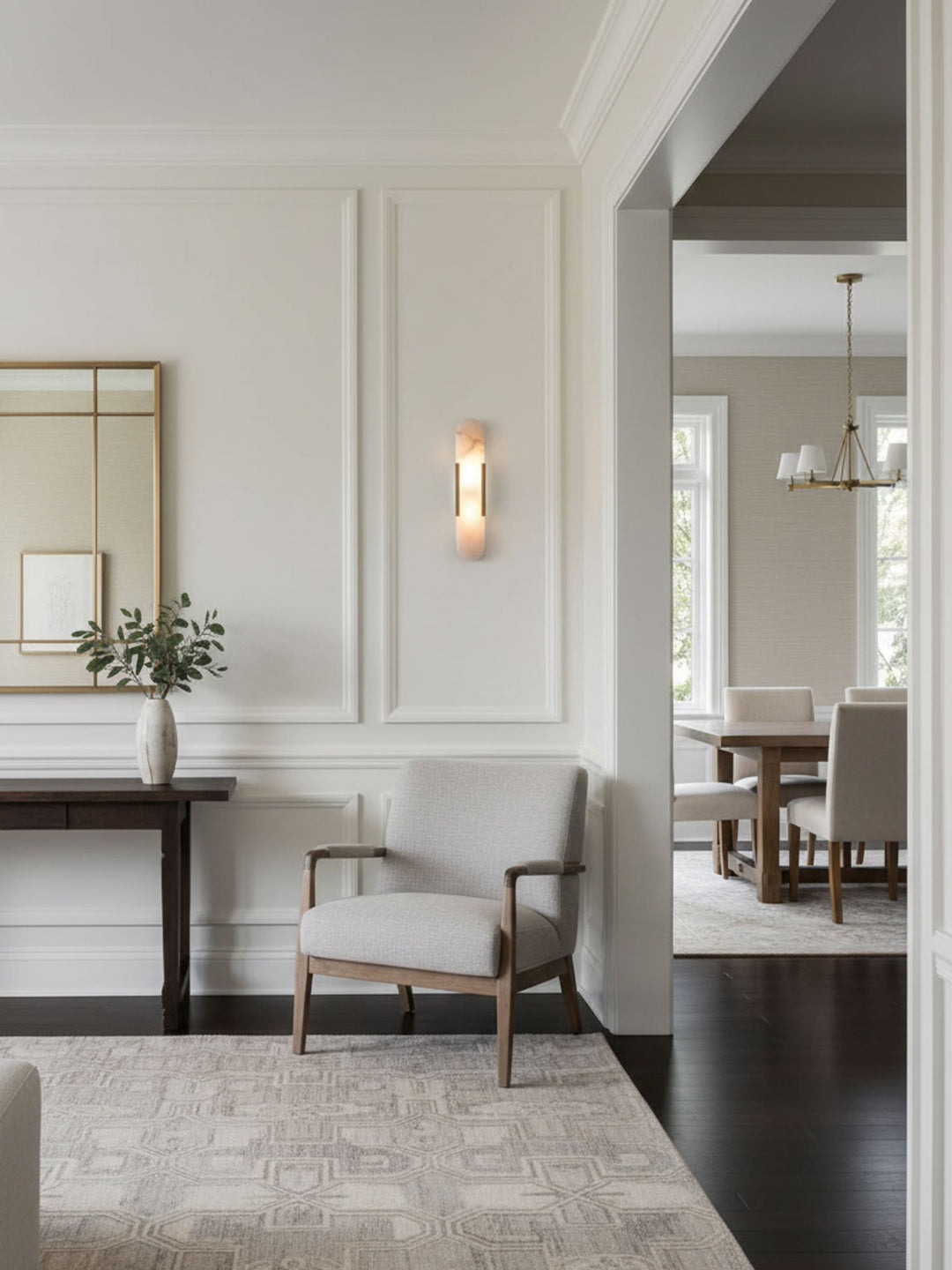 Melange Elongated Alabaster Wall Lamp - Vakkerlight