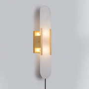 Melange Elongated Alabaster Plug-in Wall Lamp - Vakkerlight