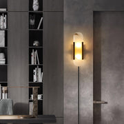 Melange Elongated Alabaster Plug-in Wall Lamp - Vakkerlight