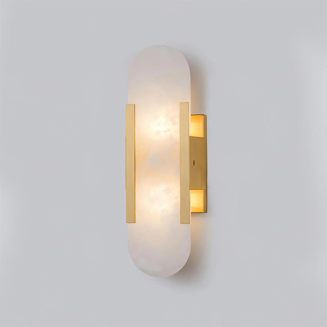 Melange Elongated Alabaster Wall Lamp