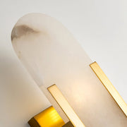 Melange Elongated Alabaster Wall Lamp