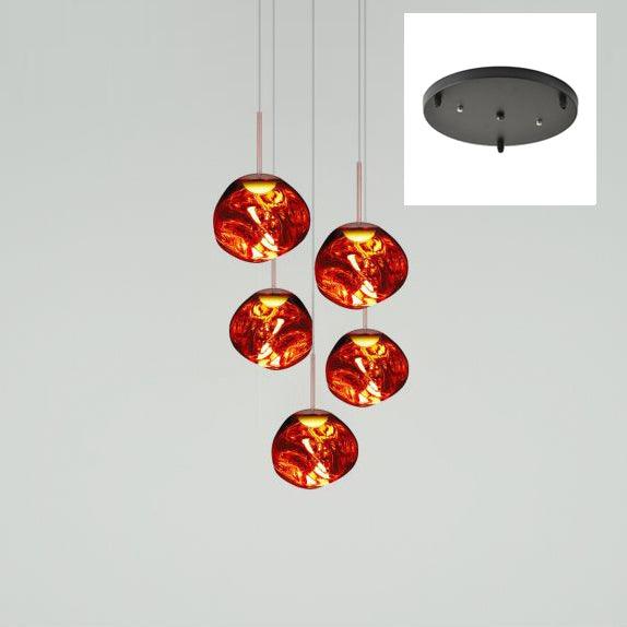 Multi Lava Round Pendant Lamp - Vakkerlight