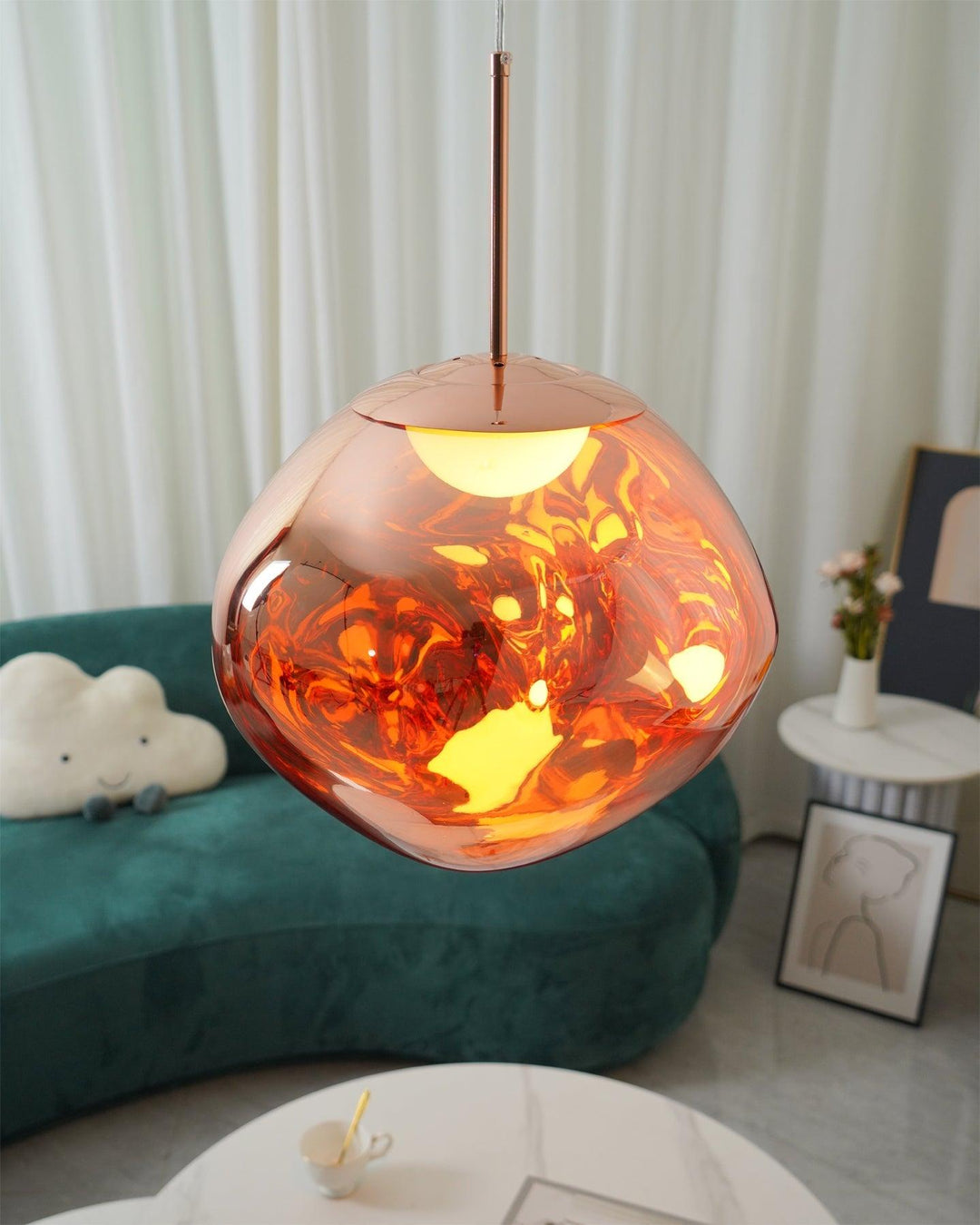 Multi Lava Round Pendant Lamp - Vakkerlight