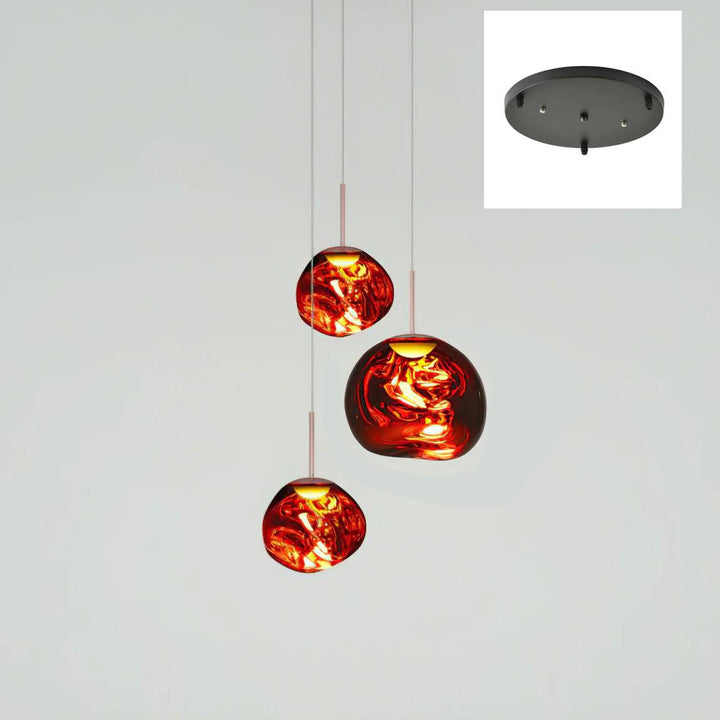 Multi Lava Round Pendant Lamp - Vakkerlight