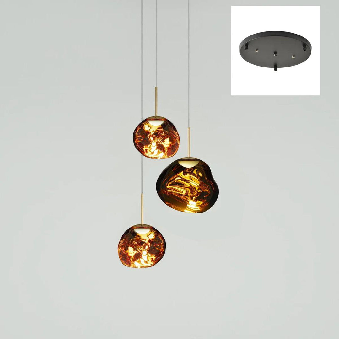 Multi Lava Round Pendant Lamp - Vakkerlight