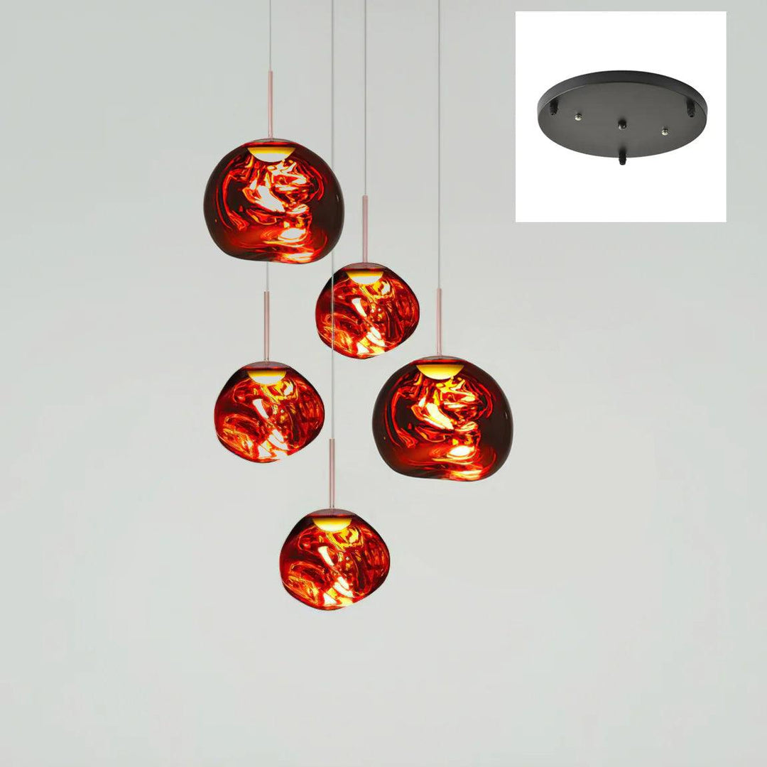 Multi Lava Round Pendant Lamp - Vakkerlight