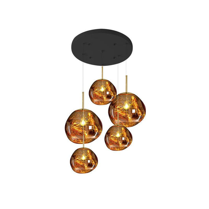 Multi Lava Round Pendant Lamp - Vakkerlight