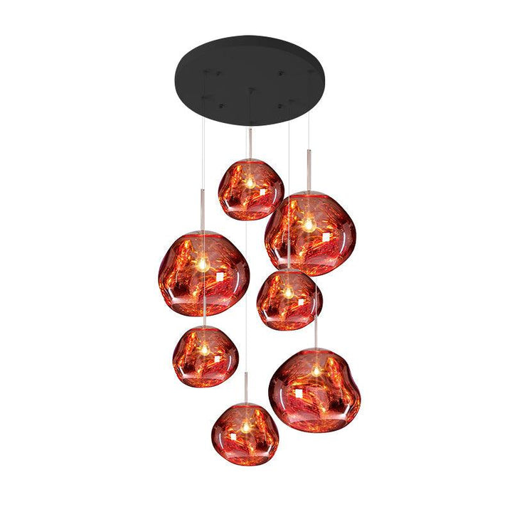 Multi Lava Round Pendant Lamp - Vakkerlight