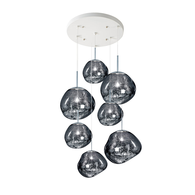 Multi Lava Round Pendant Lamp