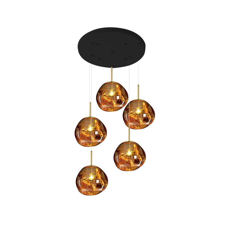 Multi Lava Round Pendant Lamp - Vakkerlight