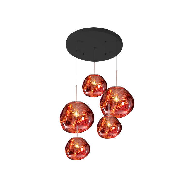 Multi Lava Round Pendant Lamp - Vakkerlight