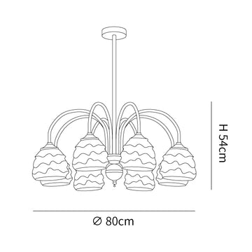 Melting Ice Cream Chandelier — Dimension drawings 1