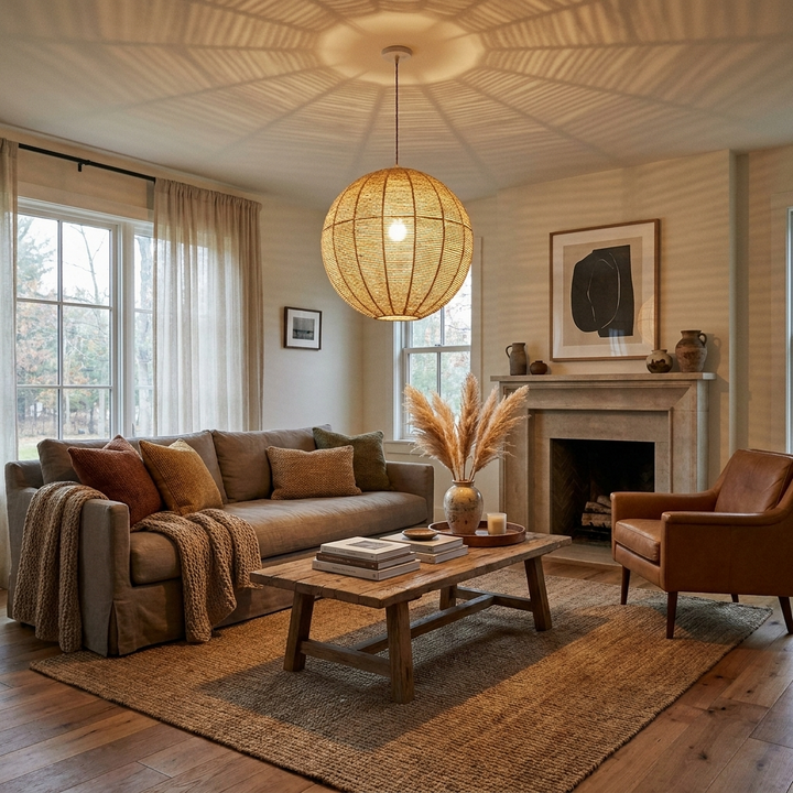 Meridian Rope Pendant Lamp