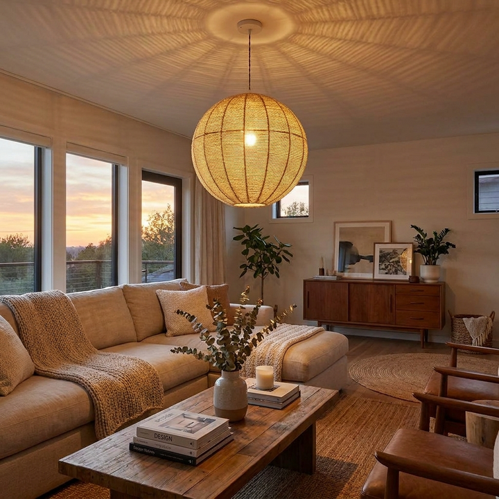 Meridian Rope Pendant Lamp