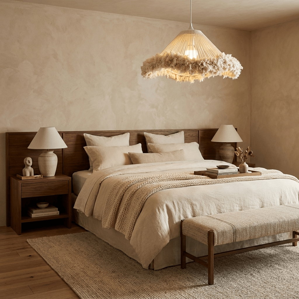 Meringue Fringed Cotton Cone Pendant Lamp - Vakkerlight