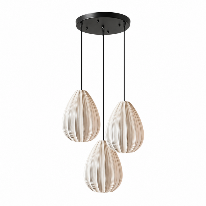 Meringue Pleated Fabric Pendant Lamp