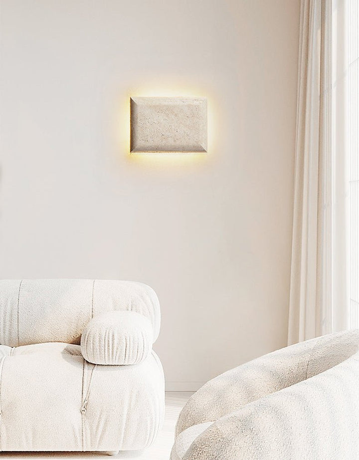 Mesa Glow Travertine Sconce - Vakkerlight