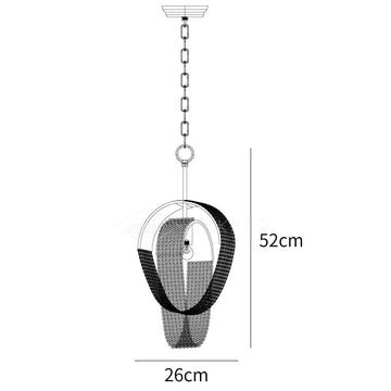 Lampadario Mesh Crystal — Dimension drawings 1