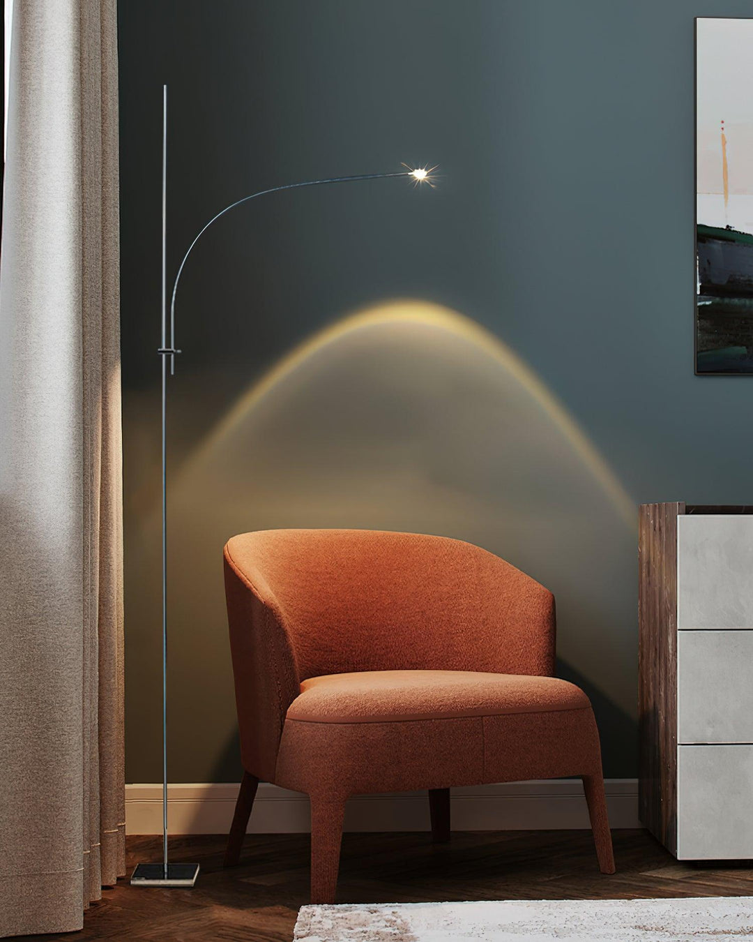 Metal Body Graceful Floor Lamp - Vakkerlight