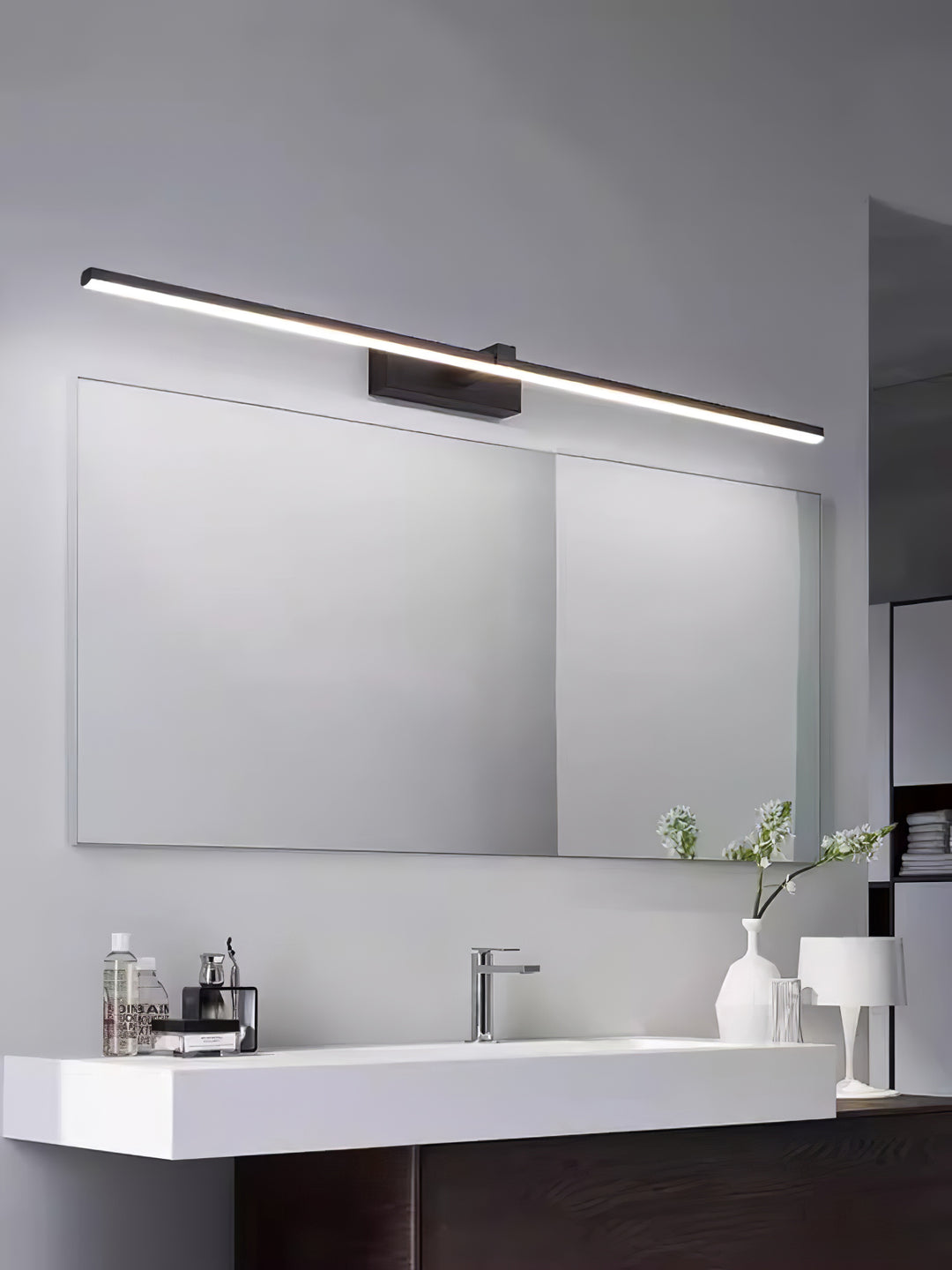 Metal Linear Mirror Wall Light - Vakkerlight