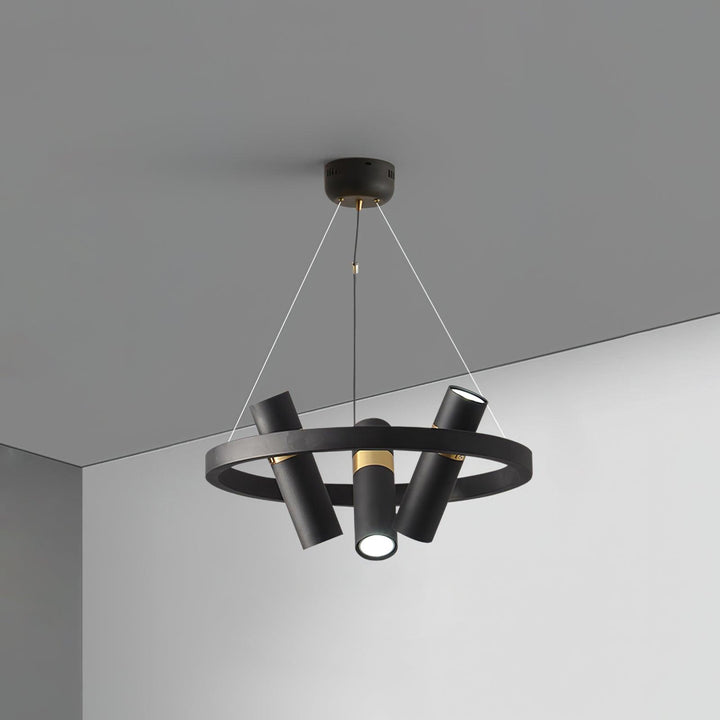 Black Mutil Pipe Chandelier - Vakkerlight