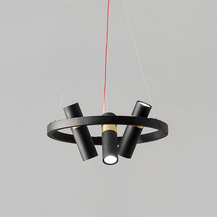 Black Mutil Pipe Chandelier - Vakkerlight