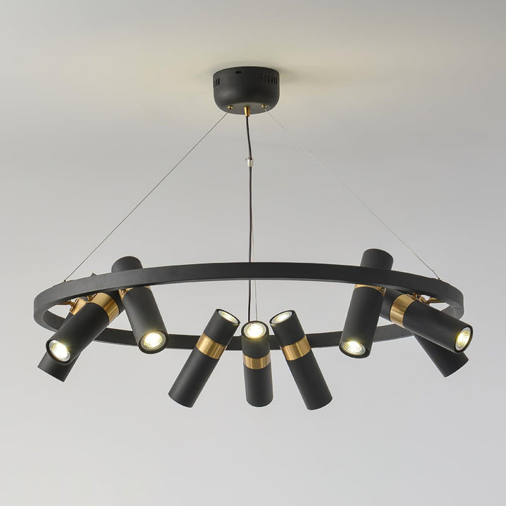 Black Mutil Pipe Chandelier - Vakkerlight