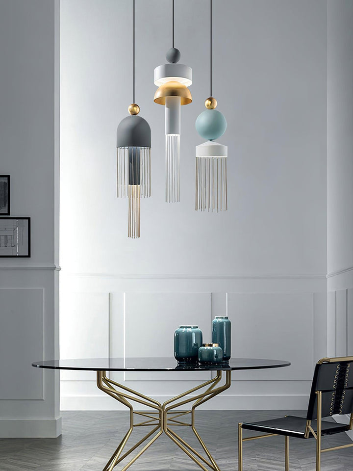 Metal Glass Pendant Light - Vakkerlight