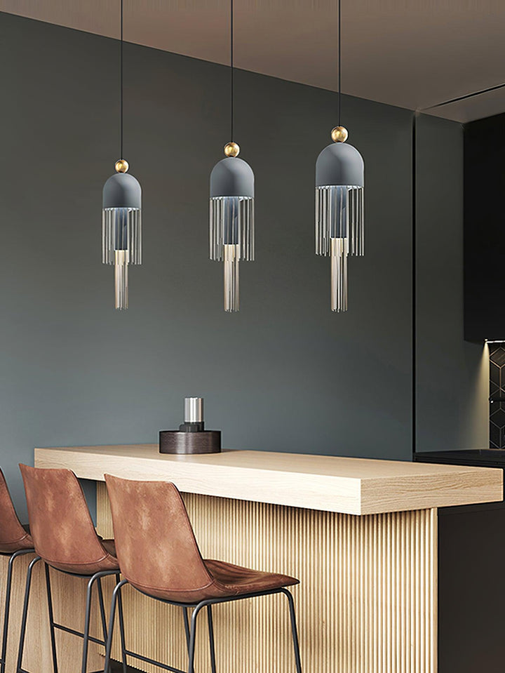 Metal Glass Pendant Light - Vakkerlight