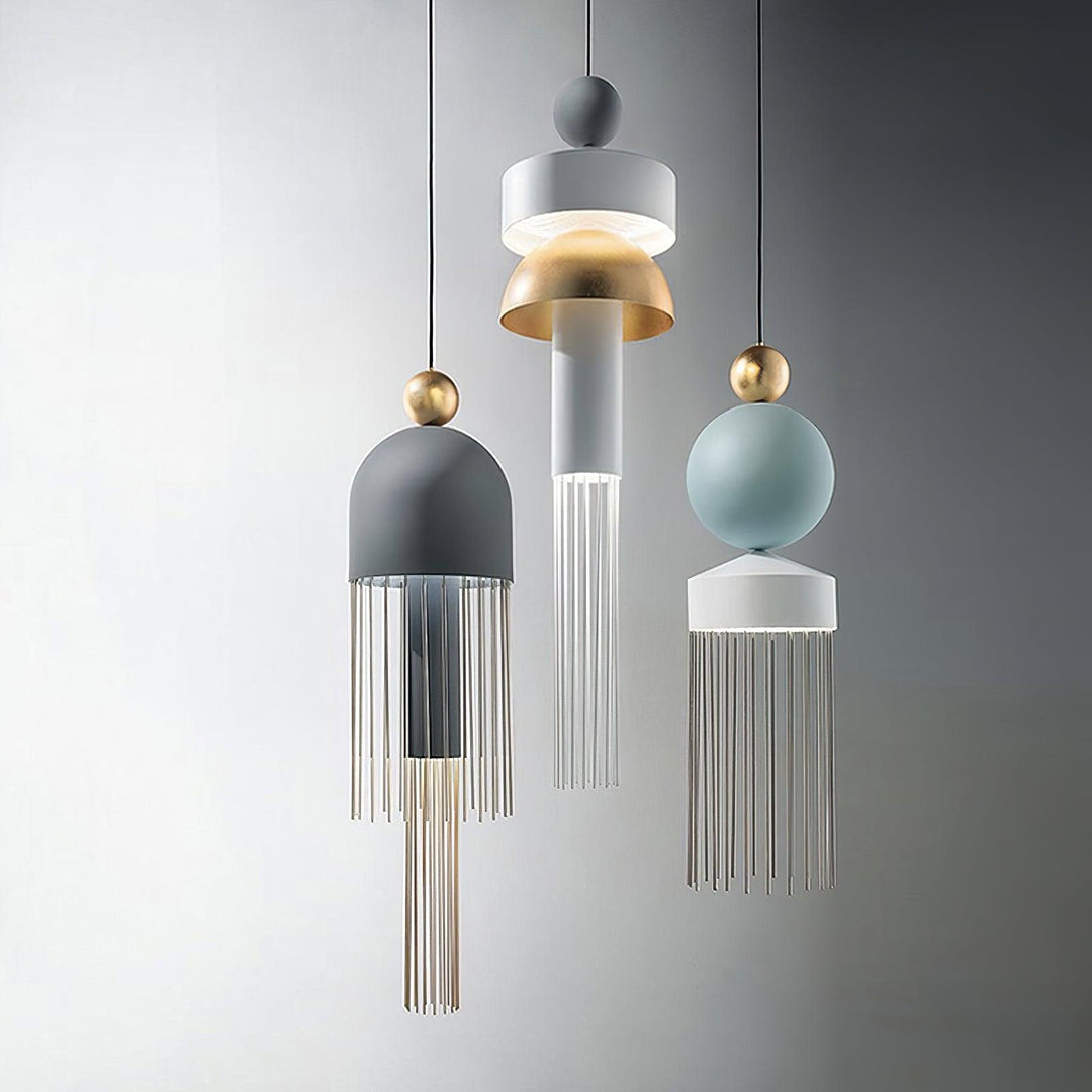 Metal Glass Pendant Light - Vakkerlight