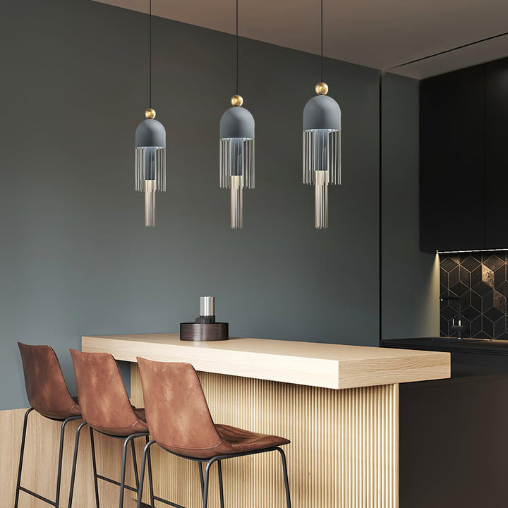 Metal Glass Pendant Light - Vakkerlight