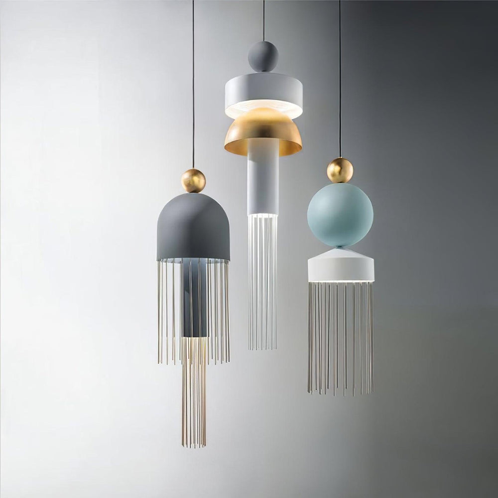 Metal Glass Pendant Light - Vakkerlight