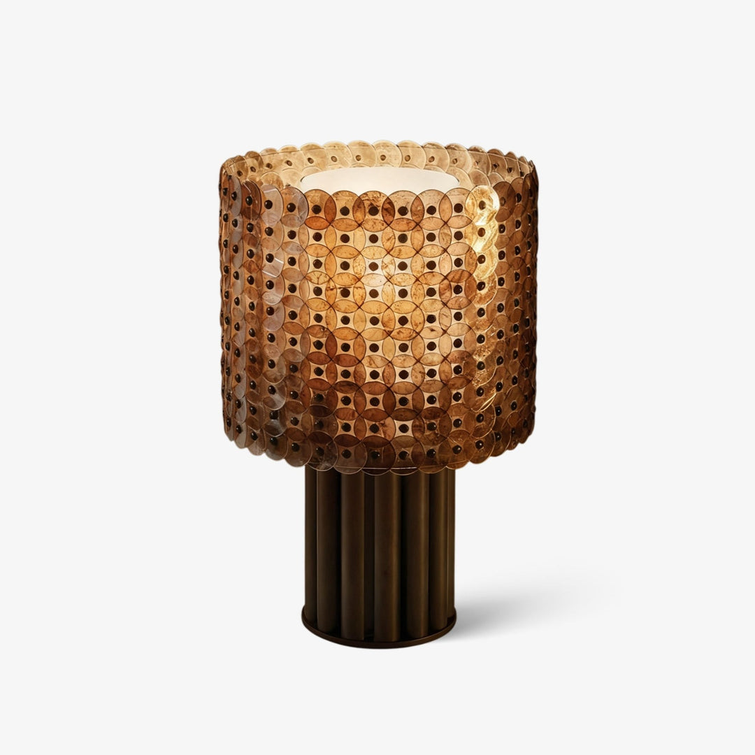 Mica Disc Lattice Table Lamp - Vakkerlight