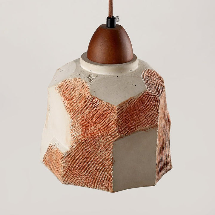 Microcement Textured Pendant Light - Vakkerlight